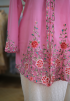 NORA LONG KEBAYA BUTTON IN FLAMINGO