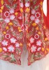 NINA KEBAYA BUTTON TOP 10.0 IN RED MAPLE