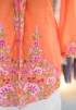 NORA LONG KEBAYA TOP 2.0 IN TANGERINE