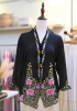NINA KEBAYA BUTTON TOP 5.0 IN NOIR BLACK