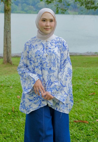 JOYCE BLOUSE IN INK BLUE