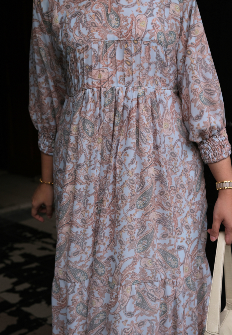 DOVE LONG DRESS IN CLAY