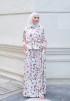 RYNN SET SKIRT IN WHITE GARDEN