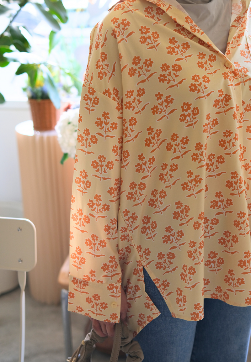 DARCIE BLOUSE IN LEMON CREAM