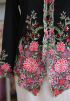 UNA KEBAYA TOP IN METAL RED