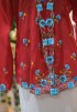 HANA KEBAYA BUTTON  TOP 2.0 IN BRIGHT RED