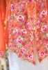 NINA KEBAYA BUTTON TOP 10.0 IN TANGERINE
