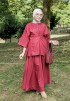 ASTRID SET SKIRT IN GLOSSY MAROON