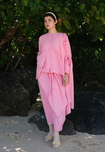 IROHA KURUNG KEDAH SET IN CANDY PINK