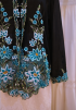 NINA KEBAYA BUTTON TOP 5.0 IN ICE BLACK