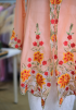 NORA LONG KEBAYA BUTTON IN PEACH