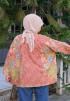 JOYCE BLOUSE BATIK IN ORANGE MANDARIN