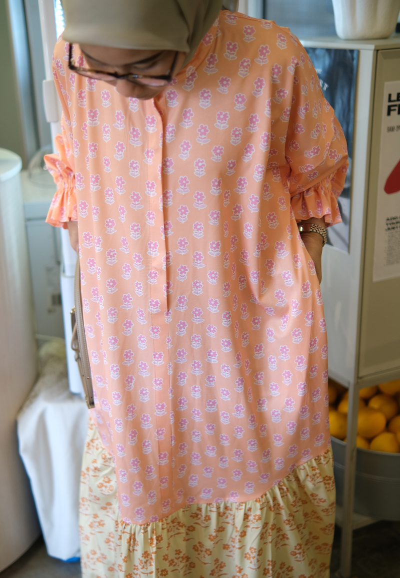 TERRA LONG DRESS IN AMBERGLOW