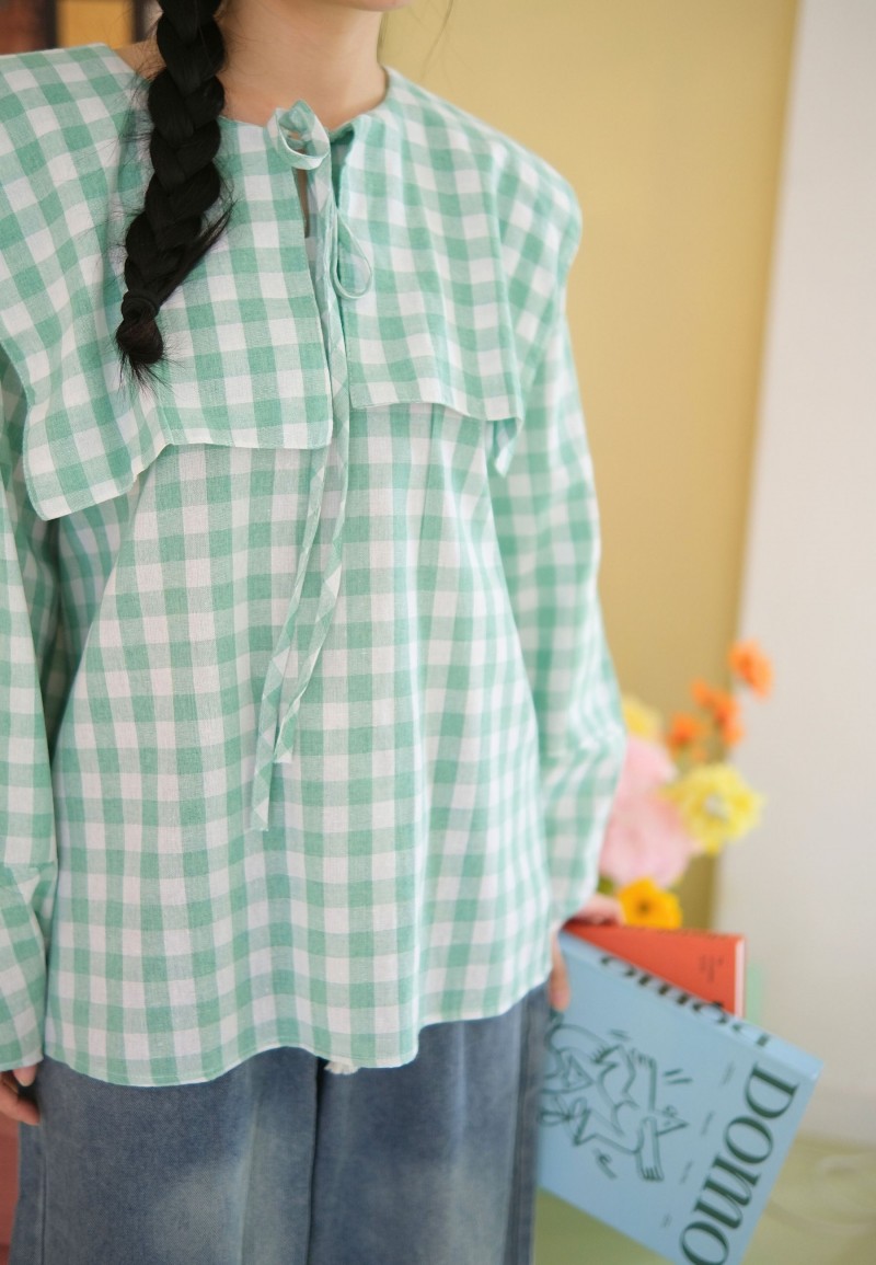 NISSY BLOUSE IN TURQUOISE