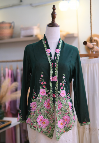 LEIA KEBAYA TOP 6.0 EMERALD PINK