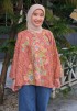 JOYCE BLOUSE BATIK IN ORANGE MANDARIN
