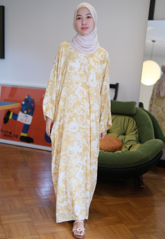 LENA KAFTAN IN YELLOWISH