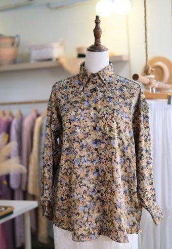 LUXE BLOUSE IN TAUPE