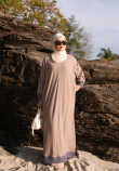 RISHA LONG DRESS IN LATTE
