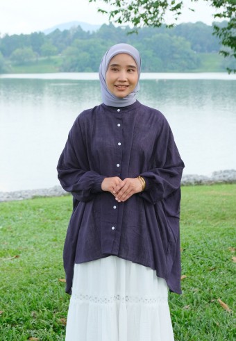 LETITIA BLOUSE IN DARK BLUE