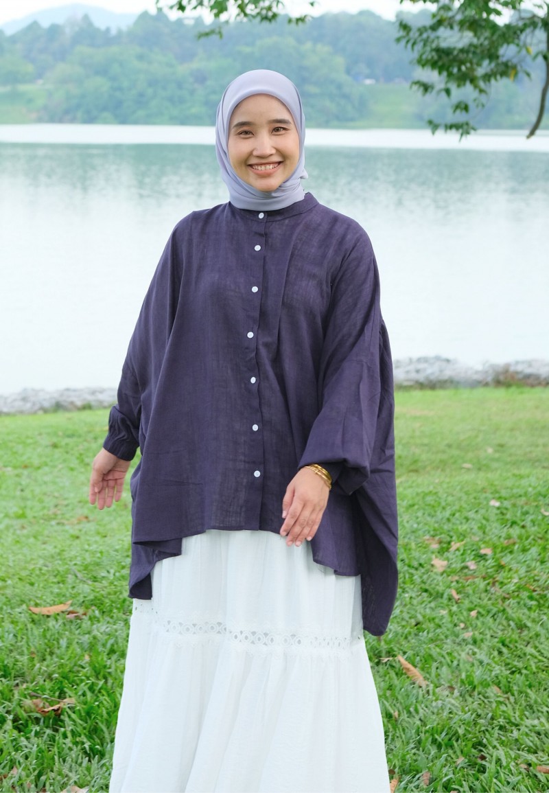 LETITIA BLOUSE IN DARK BLUE