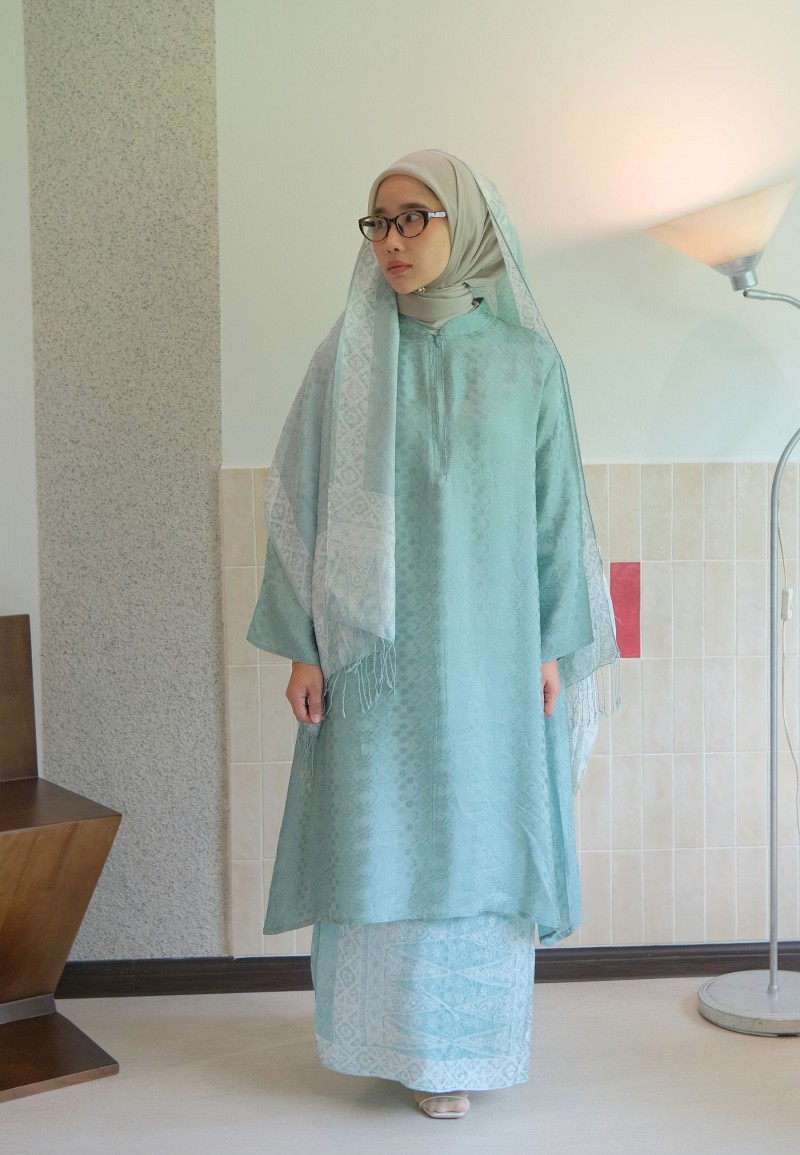 DIPTA KURUNG SET IN SAGE