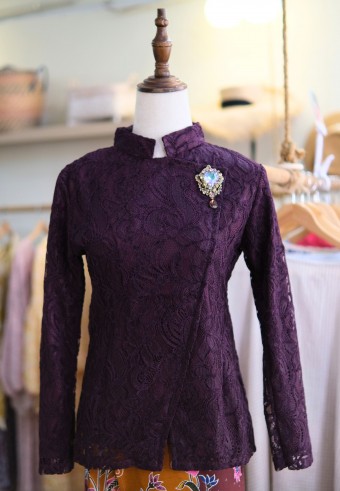 RINA KEBAYA JANGGAN TOP IN GRAPE