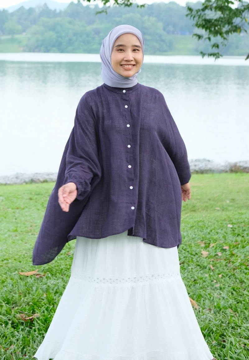 LETITIA BLOUSE IN DARK BLUE