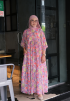 DOVE LONG DRESS IN BRINK OF PINK