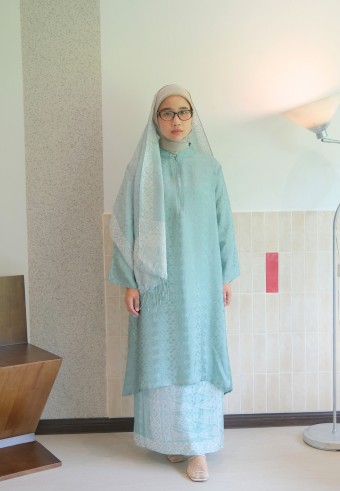 DIPTA KURUNG SET IN SAGE