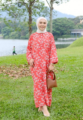 LENA KAFTAN IN TERRACOTTA