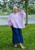 JOYCE BLOUSE IN PINK STRIPE