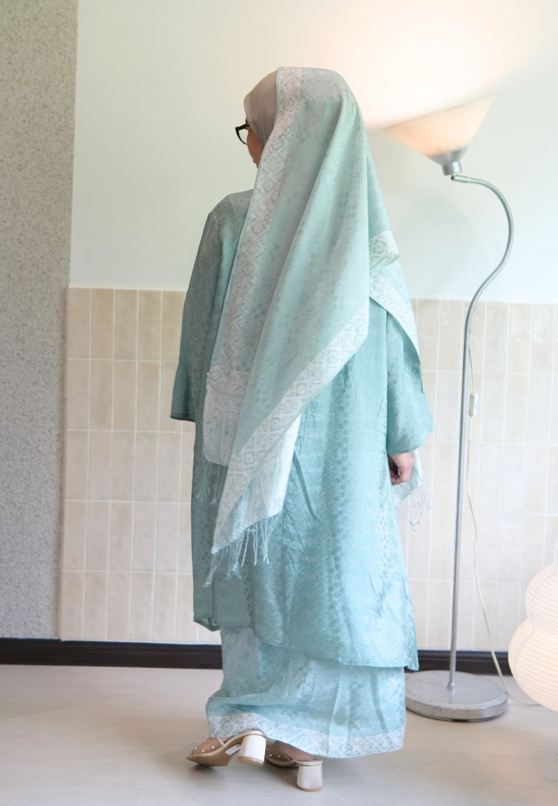 DIPTA KURUNG SET IN SAGE
