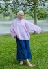 JOYCE BLOUSE IN PINK STRIPE
