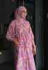 DOVE LONG DRESS IN BRINK OF PINK