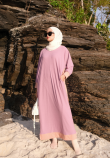 RISHA LONG DRESS IN STRAWBERRY MELT