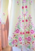 PIA LONG KEBAYA TOP IN BANANA MILK