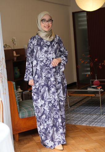 LENA KAFTAN IN NAVY BLUE