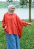 LETITIA BLOUSE IN BRICK ORANGE