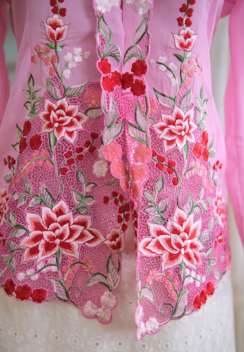 LEIA KEBAYA TOP 7.0 CANDY PINK