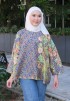 JOYCE BLOUSE BATIK IN DENIM FLOWER