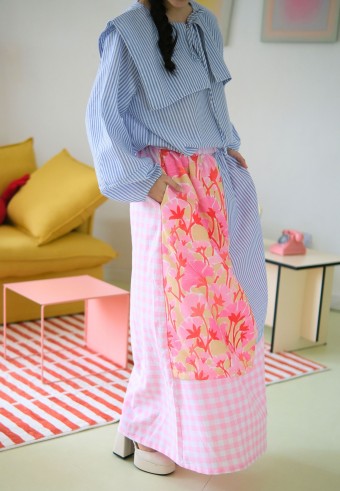 BELINE SKIRT IN PINK CHERISE