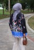 JOYCE BLOUSE BATIK 2.0 IN BLUE BLACK