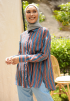 IRIE BUTTON STRIPE BLOUSE IN PIGEON