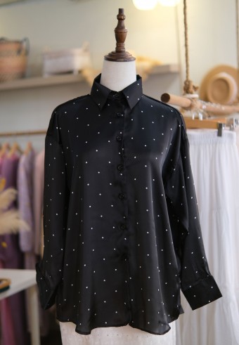 LUXE BLOUSE IN POLKADOT