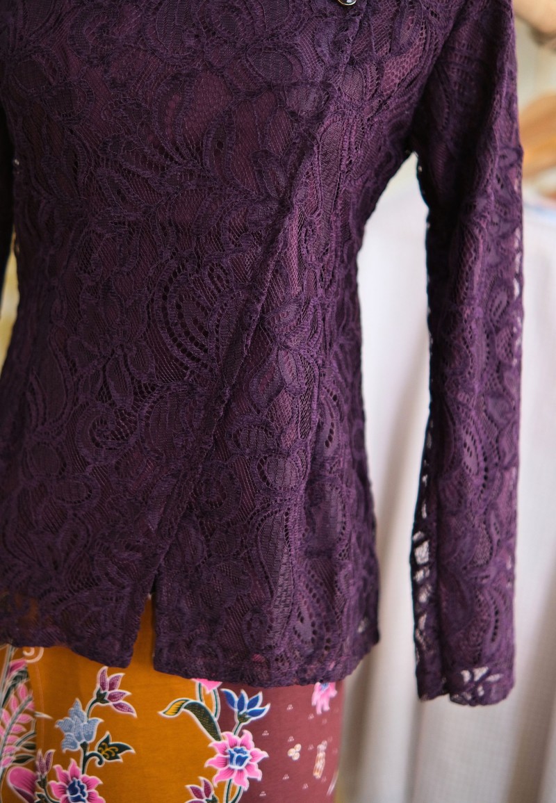 RINA KEBAYA JANGGAN TOP IN GRAPE