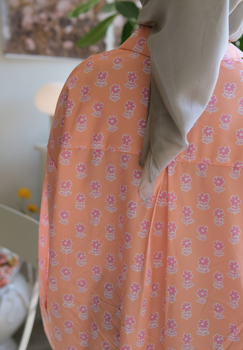 DARCIE BLOUSE IN SHERBET ORANGE