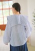 NISSY BLOUSE IN BLUE STRIPED