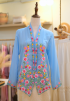 NINA KEBAYA BUTTON TOP5.0 IN WHISPY BLUE