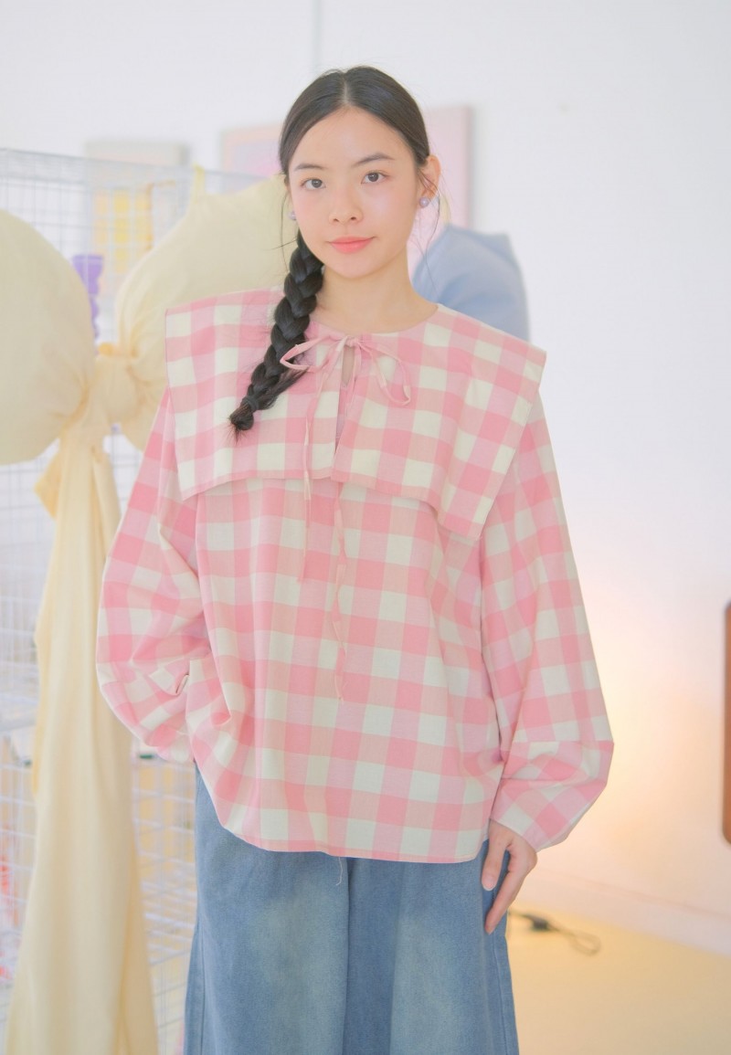 NISSY BLOUSE IN BABY PINK